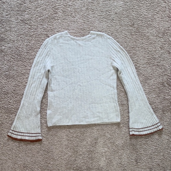 Size L Wool Free People V-Neck Sweater - Picture 5 of 5
